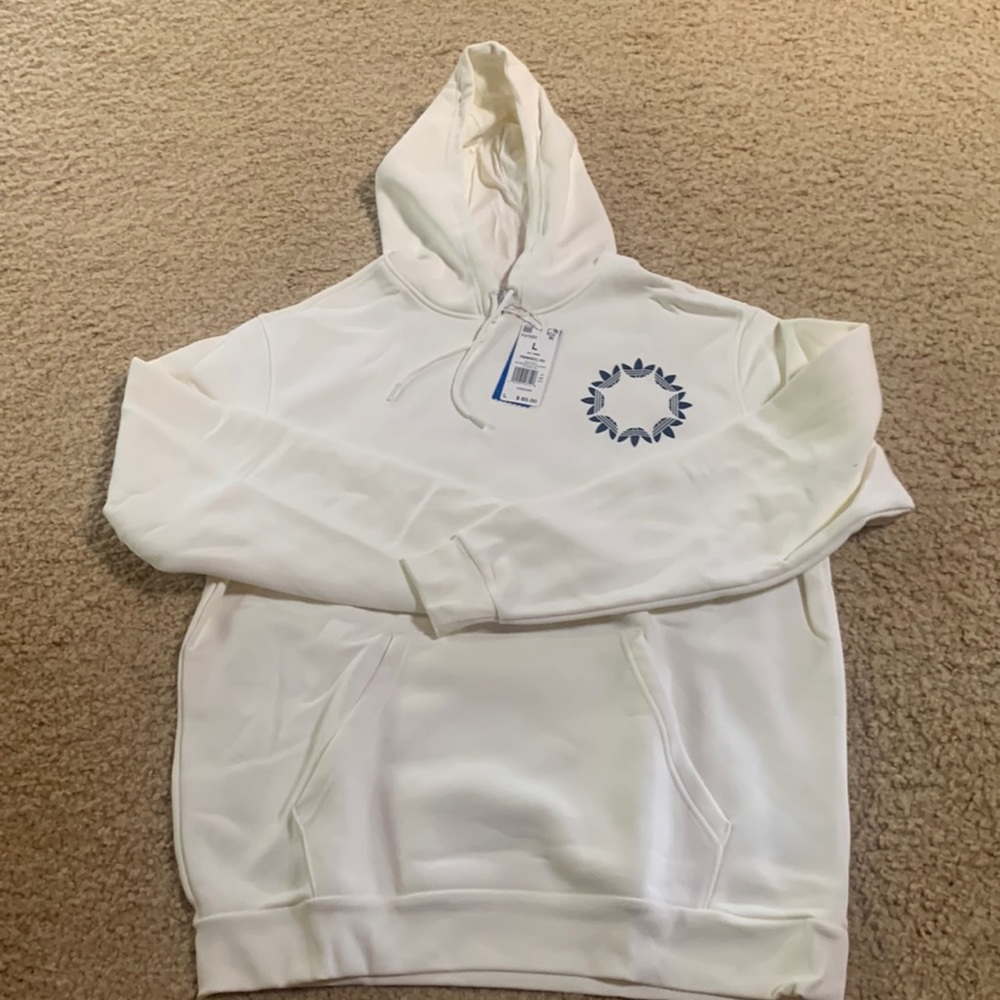 Adidas Large White Pinwheel Hoodie New With Tags. In bag.